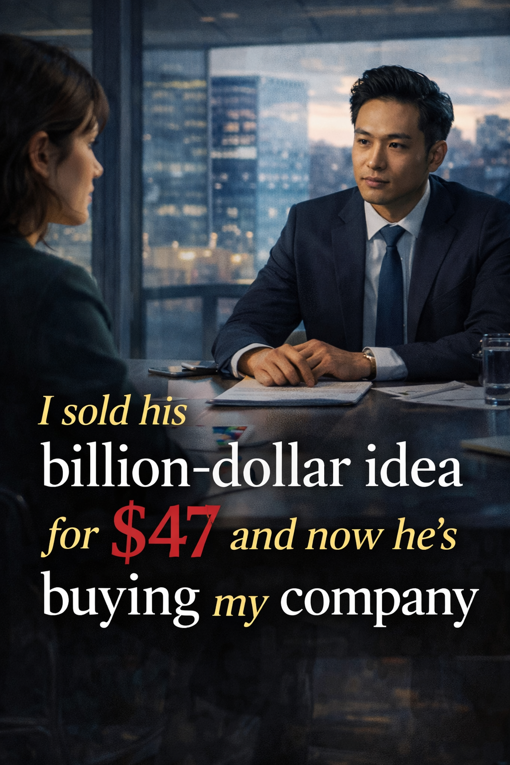 I sold his billion-dollar idea for $47 and now he's buying my company